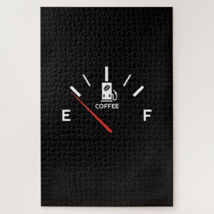 Coffee Fuel Gauge -Extreme Challenge Jigsaw Puzzle