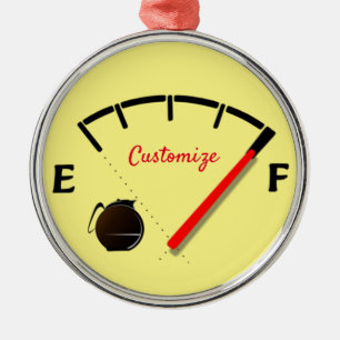 Coffee Fuel Gauge Full Thunder_Cove Metal Tree Decoration