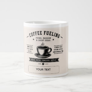Coffee Fuelling – Motivational Personalised Coffee Large Coffee Mug