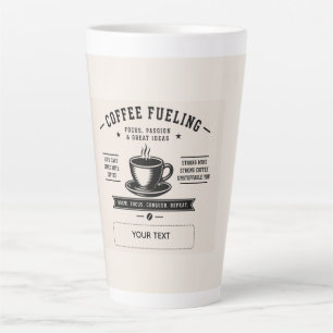 Coffee Fuelling – Motivational Personalised Coffee Latte Mug