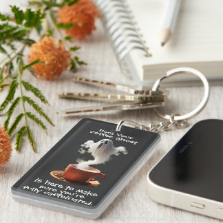 Coffee Ghost Key Ring