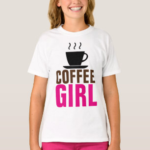 COFFEE GIRL KIDS TEEN T-SHIRTS