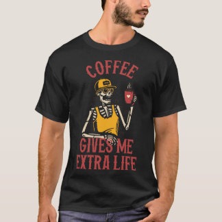 Coffee Gives Me Extra Life T-Shirt