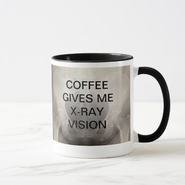 COFFEE GIVES ME X-RAY VISION MUG (Right)