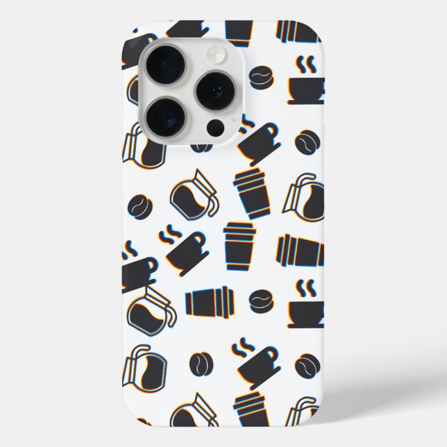 Coffee Glitch Case-Mate iPhone Case (Back)