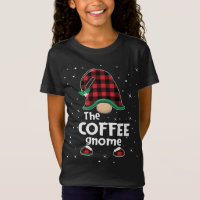 Coffee Gnome Buffalo Plaid Matching Christmas Paja