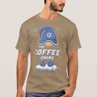 Coffee Gnome Funny Hanukkah Family Matching  T-Shirt