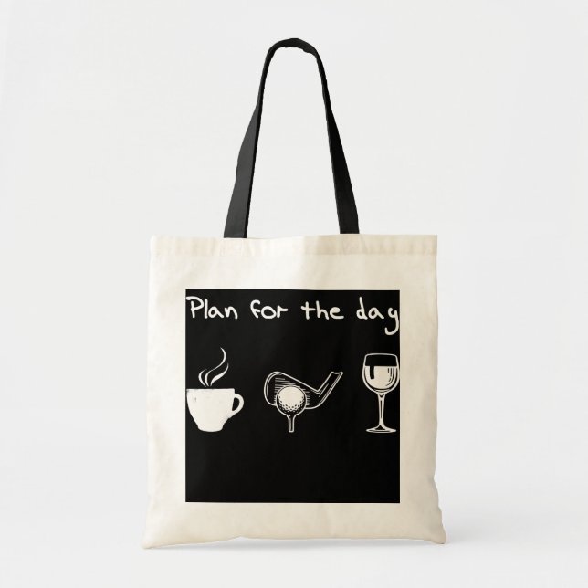 Coffee Golf Wine Funny Gift For Men Women  Tote Bag (Front)