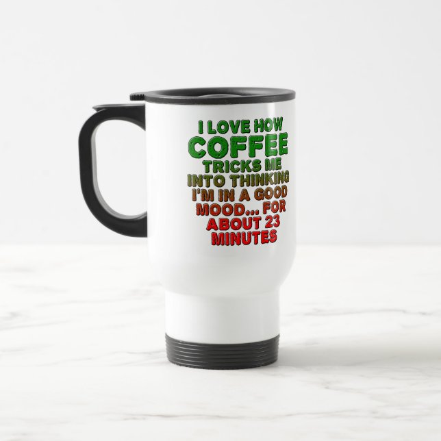 Coffee Good Mood Trick Funny Coffee Mug (Left)