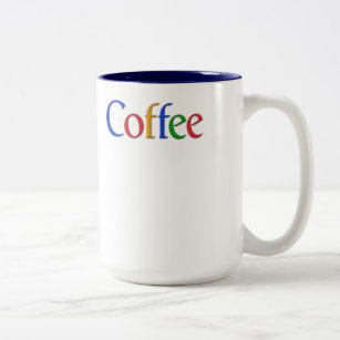 coffee - google font Two-Tone coffee mug