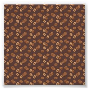 Coffee Grains Beans Dark Roast Brown Caffeine Photo Print