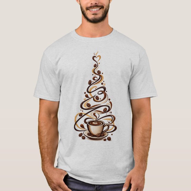 Coffee Graphic Tee Coffee Lover Gift (Front)