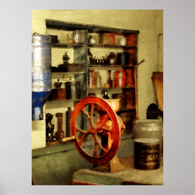 Coffee Grinder and Sugar Poster (Front)