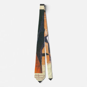 Coffee Grinder by Juan Gris, Vintage Cubism Art Tie
