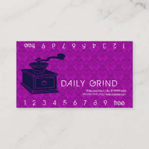Coffee Grinder / Loyalty Punch Card