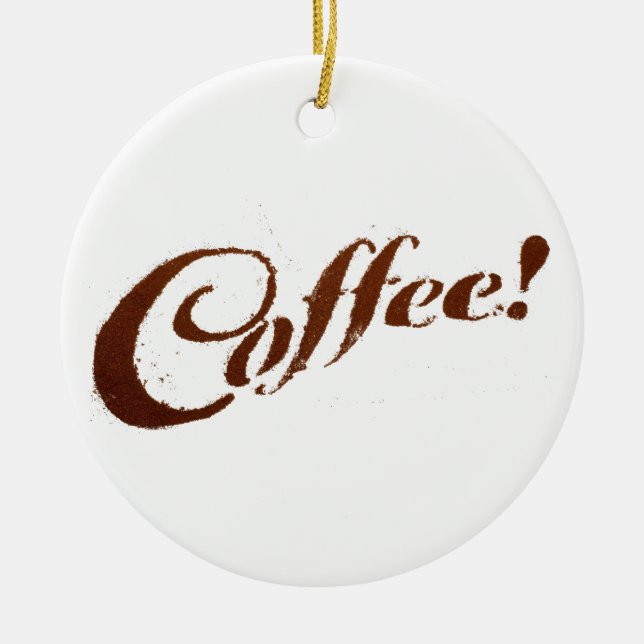 Coffee Grounds Coffee - Circle Ornament (Front)
