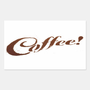 Coffee Grounds Coffee - Rectangle Sticker