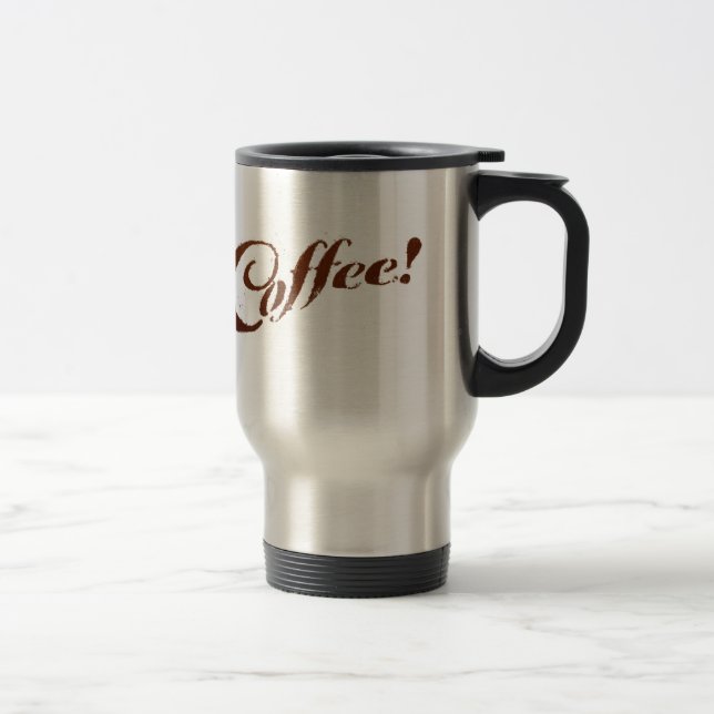 Coffee Grounds Coffee - Travel Mug (Right)