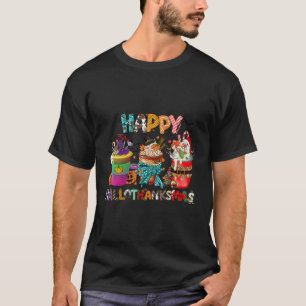 Coffee Halloween Thanksgiving Christmas Happy Hall T-Shirt