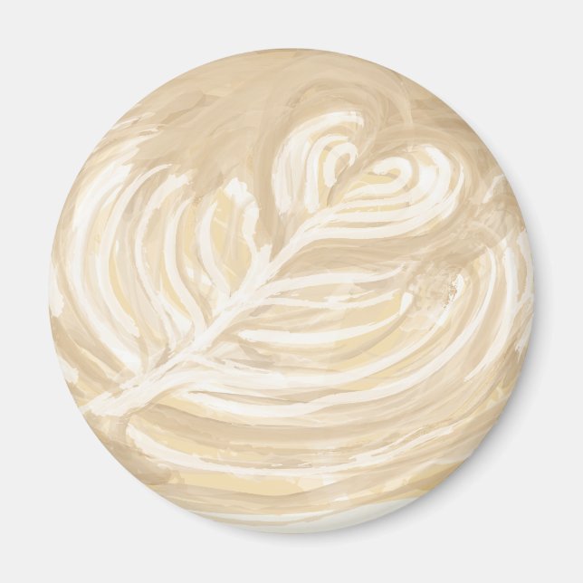 coffee heart art magnet (Front)