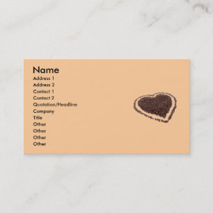 Coffee Heart Business Card