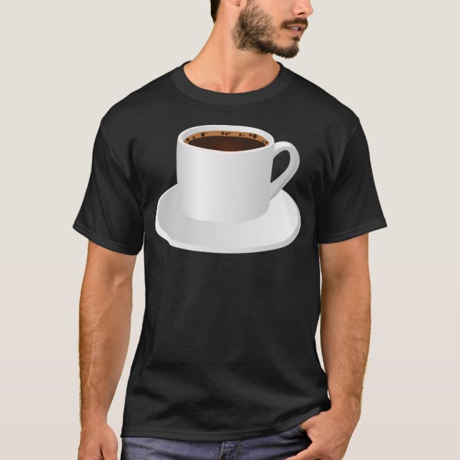 Coffee  heart caffeine addict  T-Shirt (Front)