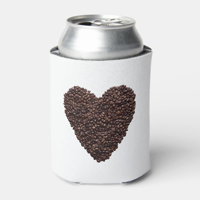 Coffee Heart Can Cooler (Can Front)