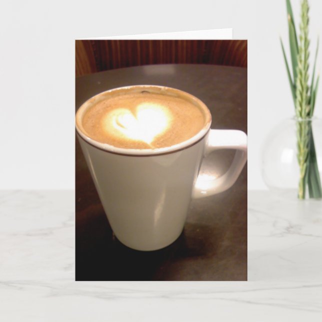 Coffee Heart Holiday Card (Front)