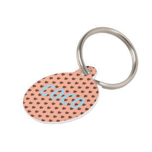 Coffee Heart Pet Tag