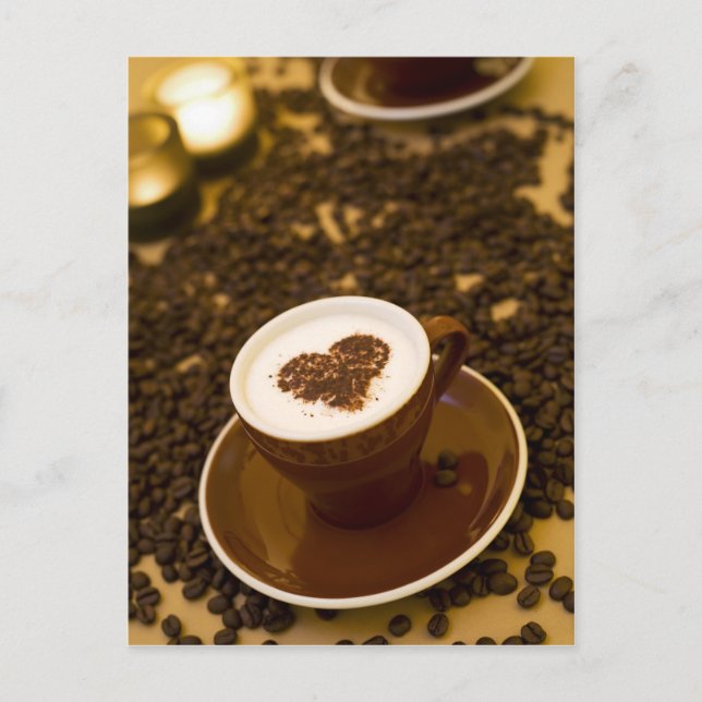 Coffee Heart Postcard (Front)