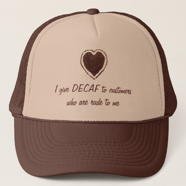 coffee heart trucker hat (Front)