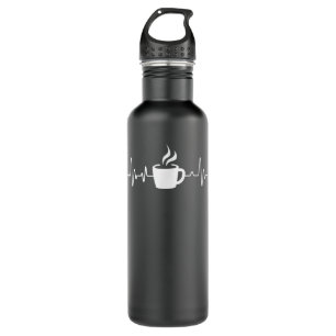 Coffee Heartbeat - Drinking Coffee  710 Ml Water Bottle