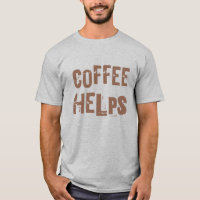 coffee helps funny retro typography cafe saying