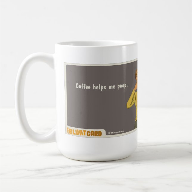 coffee helps me poop mug (Left)