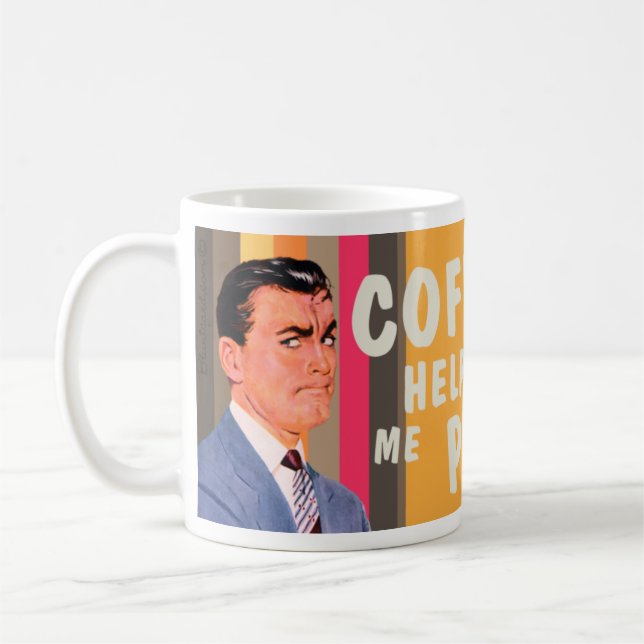 Coffee helps me poop mug (Left)