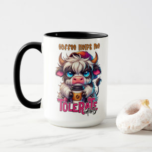Coffee Helps Me Tolerate Idiots  Mug