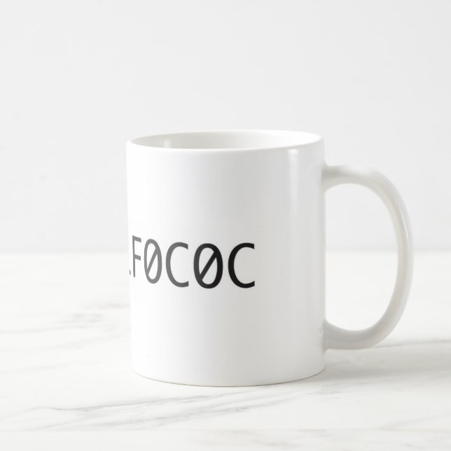 Coffee Hexadecimal Coffee Mug (Right)