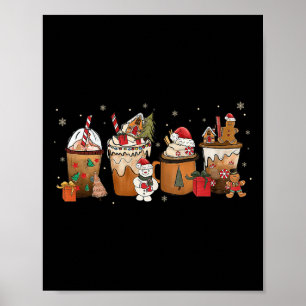 Coffee Hot Cocoa Merry Christmas Xmas Family Poster
