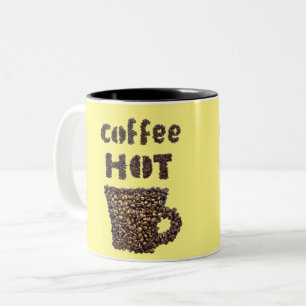 Coffee Hot Okay Two-Tone Coffee Mug