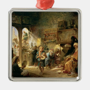 Coffee House in Cairo, 1870s Metal Tree Decoration