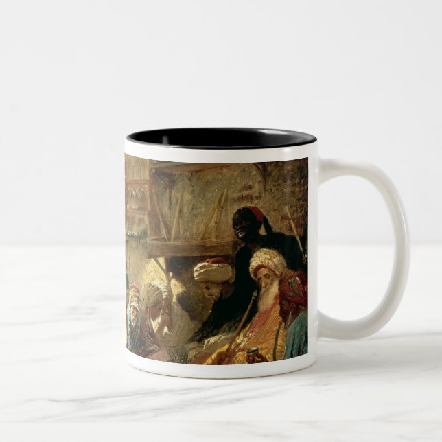 Coffee House in Cairo, 1870s Two-Tone Coffee Mug (Right)