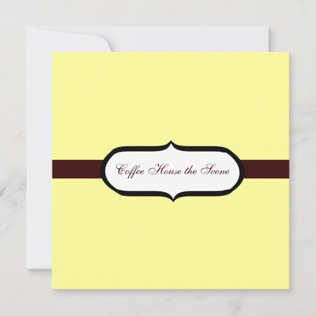 Coffee House Invitation (Front)