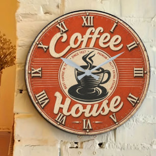 Coffee House Large Clock