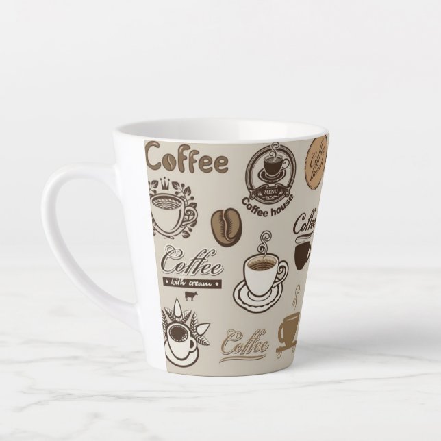  coffee  house latte mug (Left)
