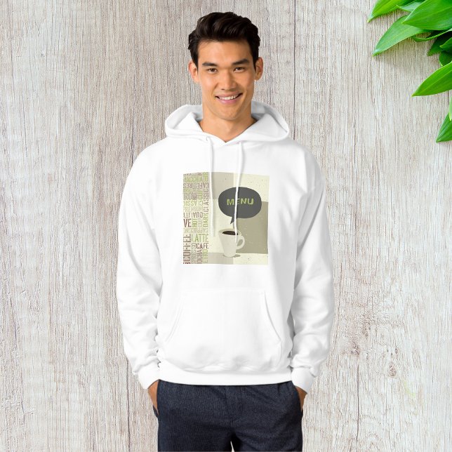 Coffee House Menu Mens Hoodie (Creator Uploaded)