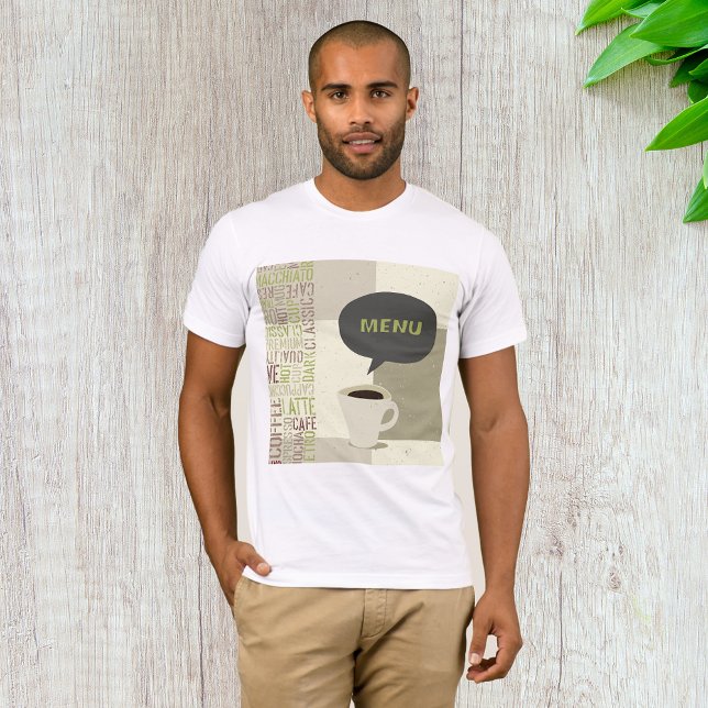 Coffee House Menu Mens T-Shirt (Creator Uploaded)