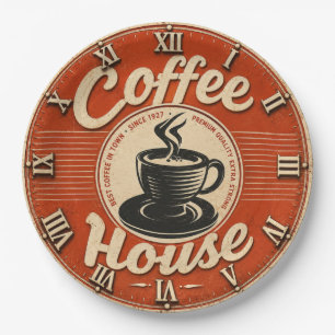 Coffee House  Paper Plate