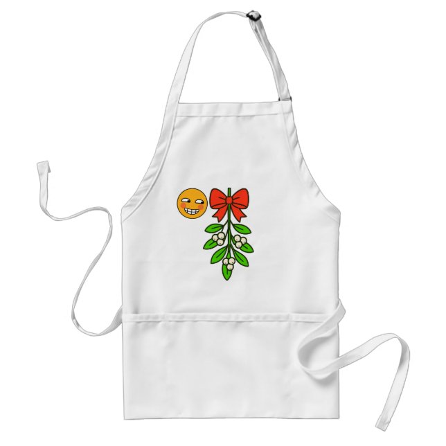 Coffee House Sleuths Apron: Mistletoe Standard Apron (Front)