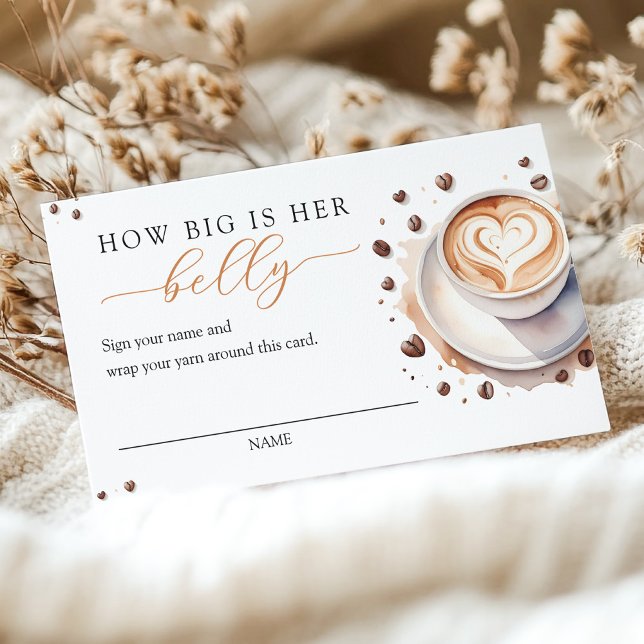 Coffee How Big is Her Belly Game Card (Creator Uploaded)