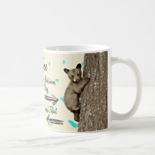 Coffee Humour Bear Cub Coffee Mug (Right)
